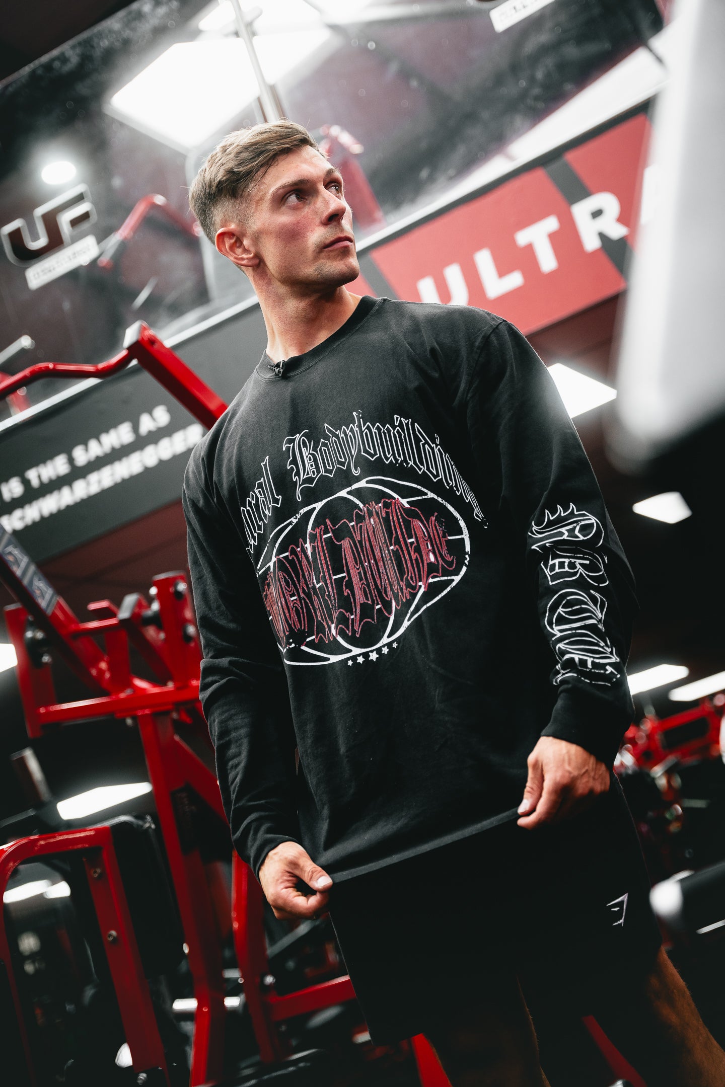 NBW Premium LS Tee in Graphite Black