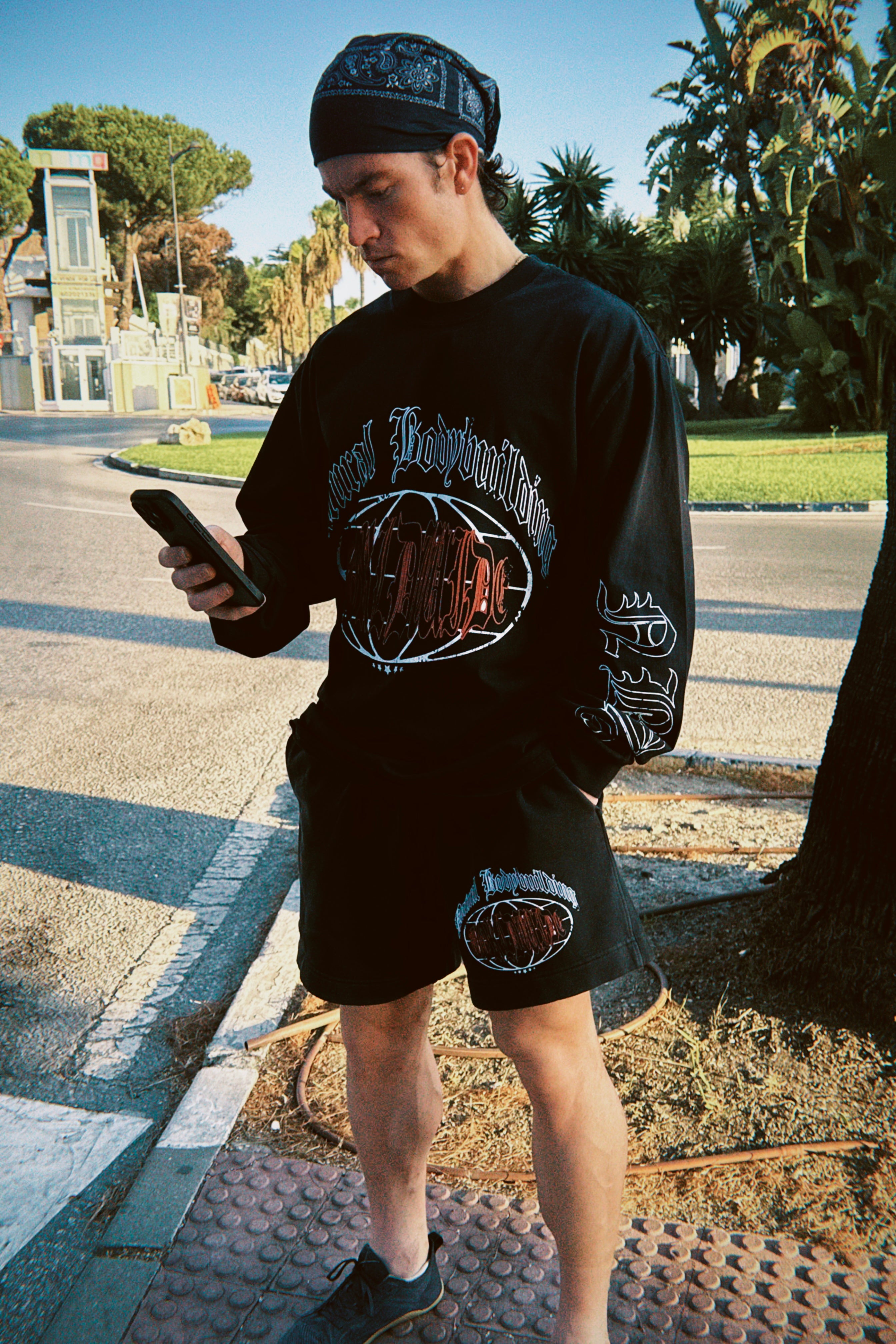 NBW Premium LS Tee in Graphite Black