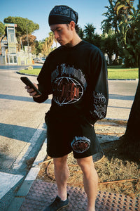 NBW Premium LS Tee in Graphite Black