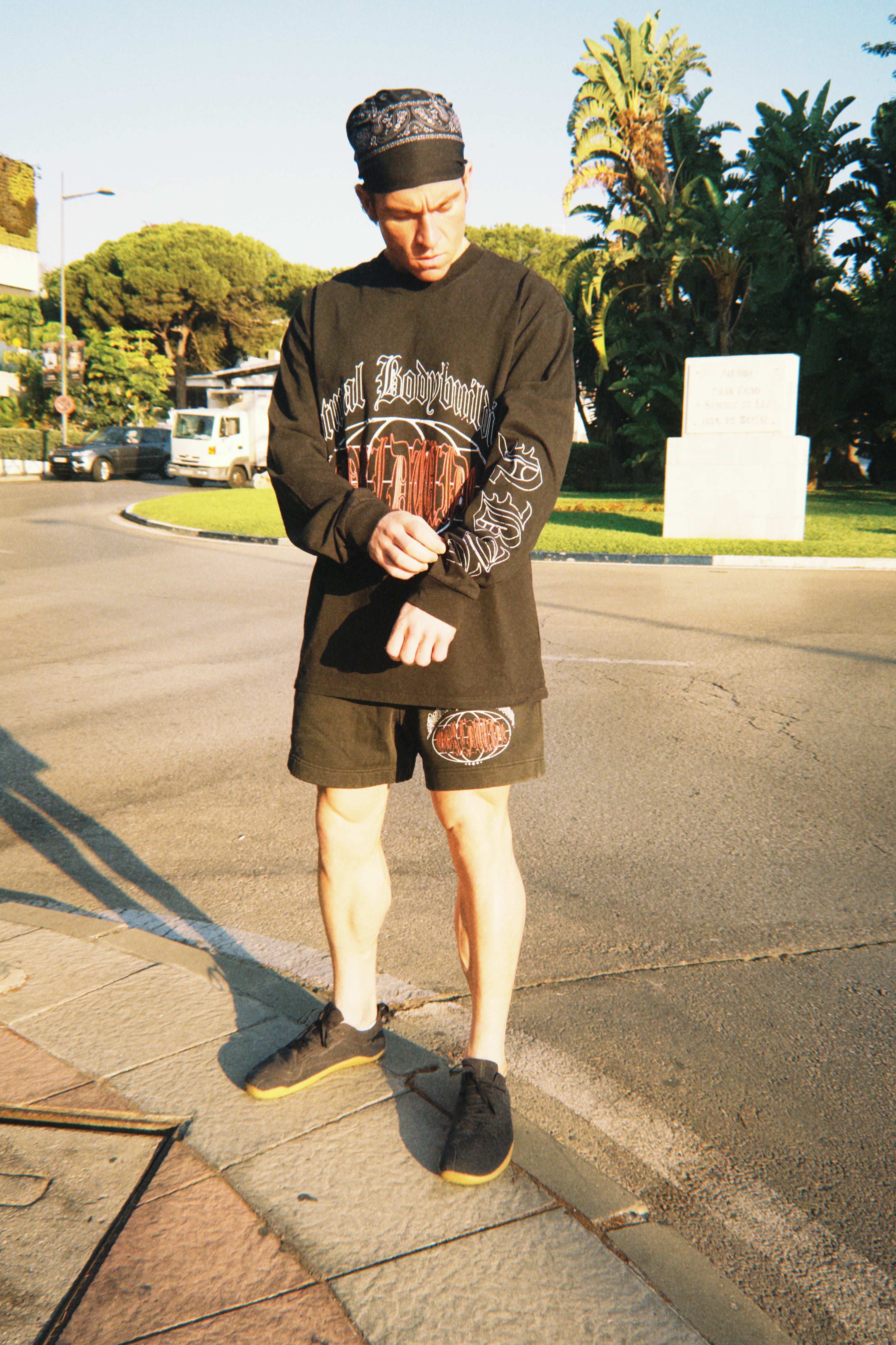 NBW Premium LS Tee in Graphite Black