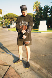 NBW Premium LS Tee in Graphite Black